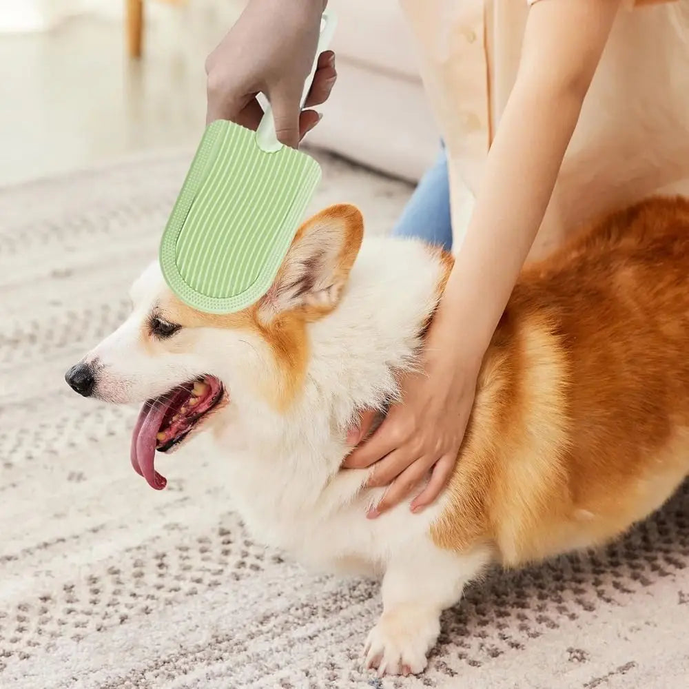 Portable Soft Cat Tongue Comb Hair Removal Ice Cream Shape Dog Grooming Brush Pet Cleaning Brush Pet Supplies