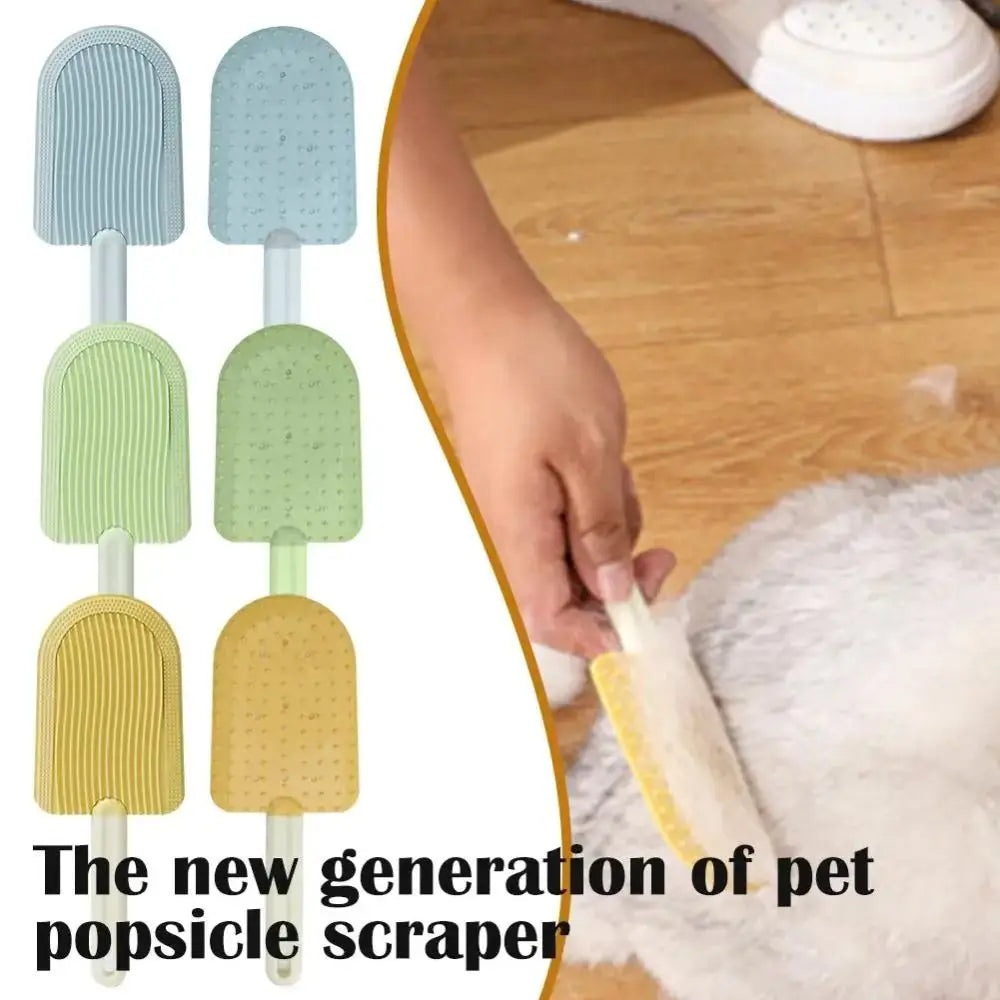 Portable Soft Cat Tongue Comb Hair Removal Ice Cream Shape Dog Grooming Brush Pet Cleaning Brush Pet Supplies